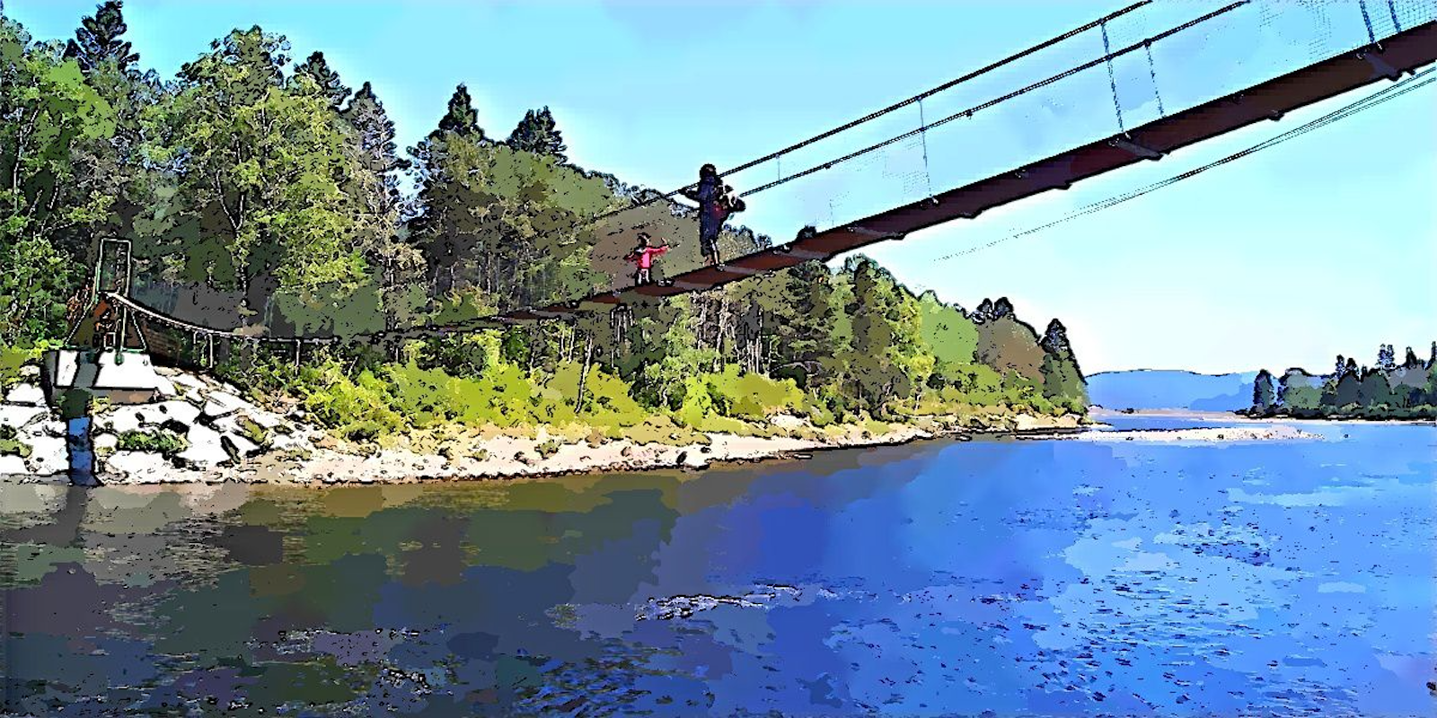 Pont Suspendu - Parc national du Fjord-du-Saguenay