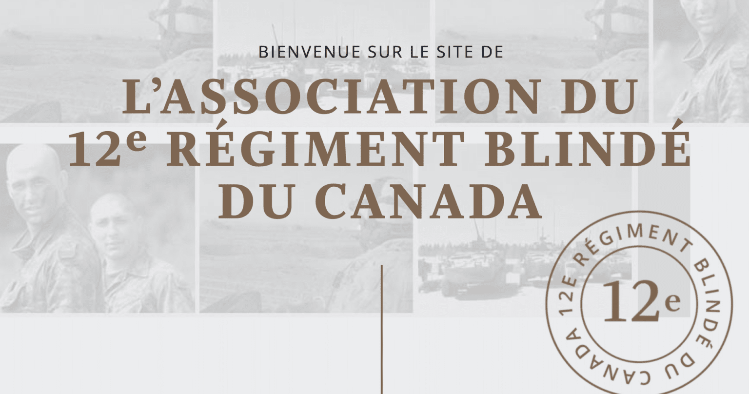 Association du 12 E regiment blinde du Canada Destination Mauricie 1536x808