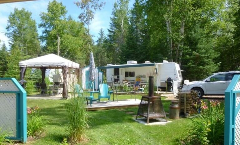 Camping Au Boise du Village Nominingue Laurentides 768x463