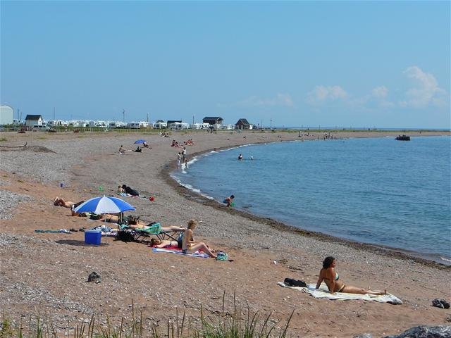 Plage du camping municipal Paspébiac - Destination Gaspésie
